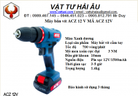 Máy khoan dùng PIN ACZ 12 V