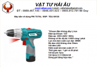 Máy bắn vít dùng pin TOTAL TDLI 08120