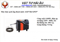 Máy làm sạch ống thoát nước AGP \"GP25\" Đức