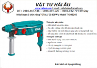 Máy khoan 3 chức năng TOTAL , CS 800W ,  Model TH308266