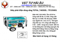 Máy phát điện dùng xăng TOTAL TP155001