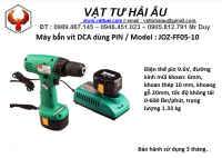 Máy khoan dùng PIN DCA JOZ-FF05-10