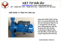 Máy bơm nước ly tâm TPC CPM-130