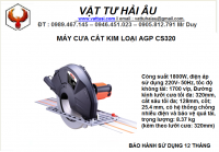 Máy cưa cắt kim loại AGP CS320
