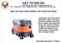 Máy hút bụi chân không ướt/khô AGP DE25