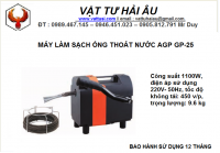 Máy làm sạch ống thoát nước AGP GP-25