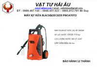 Máy xịt rửa BLACK&DECKER PW1470TD