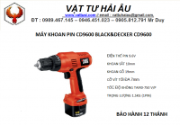 Máy khoan pin BLACK&DECKER CD9600