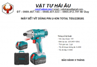Máy siết vít dùng pin LI_ION TOTAL TIDLI228181