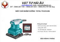 Máy chà nhám vuông TOTAL TF2231106