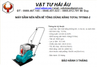 Máy đầm nén nền bê tông dùng xăng TOTAL TP7060-2