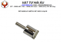 Mũi khoan kiếng đủ  SIZE loại II