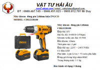 Máy khoan dùng pin Lithium CDLI228180