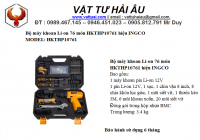 Bộ máy khoan Li-on 76 món HKTHP10761 hiệu INGCO