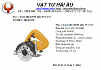 Máy cắt đá MC14008 hiệu INGCO