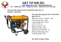 Máy phát điện dùng dầu diesel GDE30001 hiệu INGCO