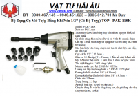 Bộ Dụng Cụ Mở Tuýp Bằng Khí Nén 1/2\" (Có Bộ Tuýp) TOP - PAK-118K