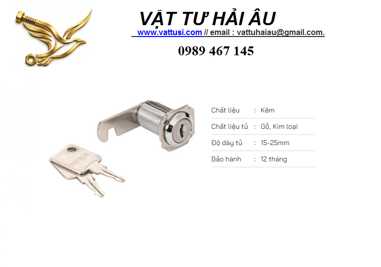 Khóa tủ cốp VICKINI 03103.030 CP Khóa tủ cốp VICKINI 03103.030 CP