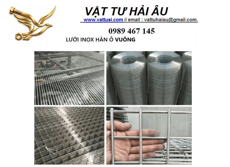 Lưới INOX 201 hàn ô vuông Lưới INOX 201 hàn ô vuông